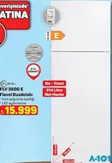 FLAVEL FLV3600E BUZDOLABI fiyat ve kampanya bilgisi